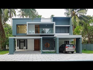 Modern double storey home with elegant interior and exterior