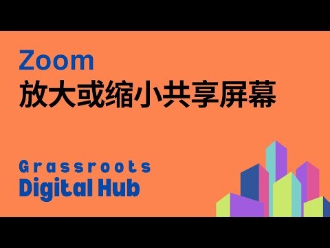 Zoom - 放大或缩小共享屏幕