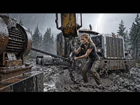 ASMR Truck Restoration: 1996 Alpine Black Peterbilt 375 – From Junkyard Wreck to Showroom Beauty| 4K