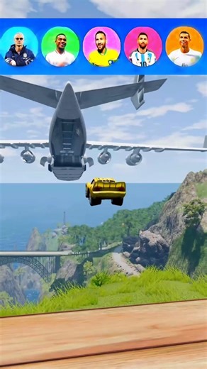 ✅ Car Jump ON Helicopter Challenge 😱🚁 | Impossible Stunt#shorts