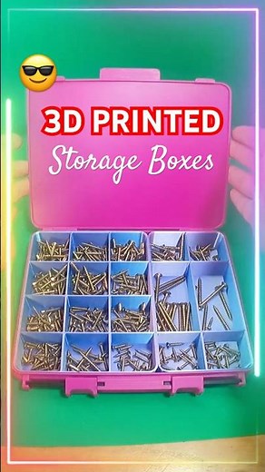 Satisfying 3D Printed Organizer Box ✨ #3dprinting