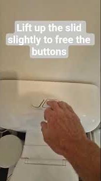 how to free stuck toilet flush buttons