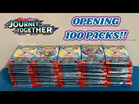I opened 100 PACKS of JOURNEY TOGETHER to try and COMPLETE THE SET!! + BINDER UPDATE!!