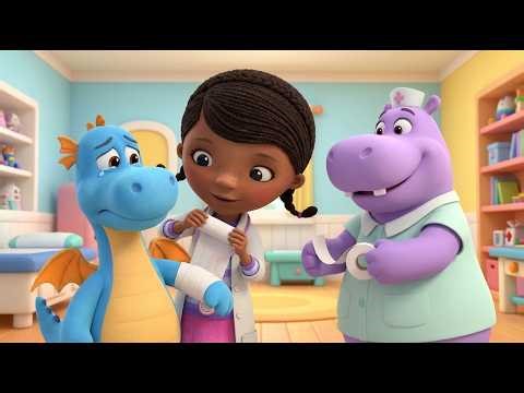 Basic First Aid Skills 🩺🩹| How To Bandage Wounds | Doc McStuffins Funny Animation