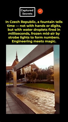 This Fountain Tells Time With Water Droplets — Not Hands!