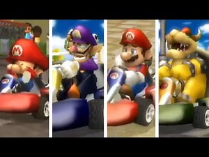 Mario Kart Wii - All Characters Losing Animations (Standard Kart)