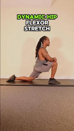 Dynamic Hip Flexor Stretch Tutorial Warm Up