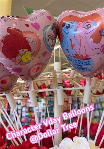 Valentine's Day Character Balloons at Dollar Tree
