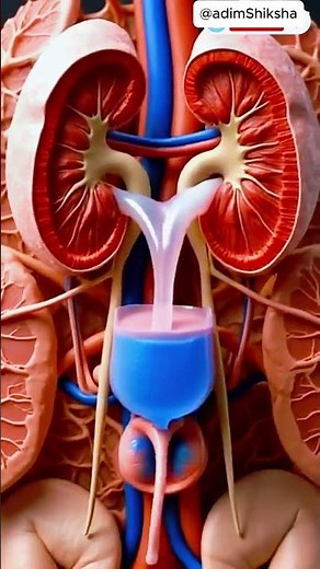 How Kidneys Filter Blood & Produce Urine | 3D Medical Animation #kidneyfunction #Shorts #humanbody