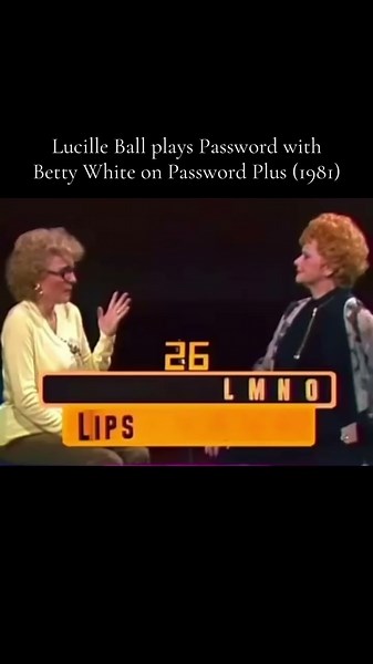 Lucille Ball and Betty White on Password Plus (1981)