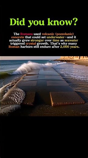 Rome’s Self-Healing Concrete: Why Roman Harbors Still Survive After 2,000 Years #history