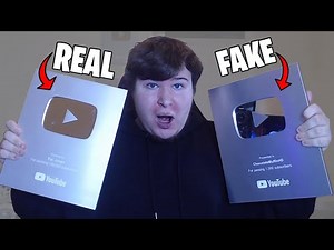 REAL vs FAKE YouTube Silver Play Button - What's The Difference?
