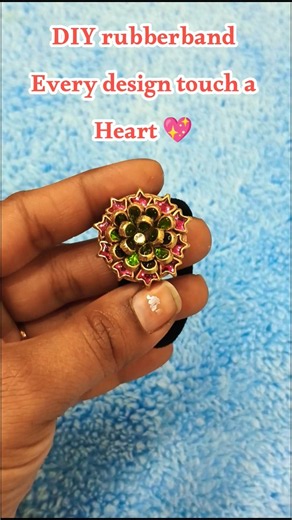 DIY rubberband every design touch a heart 💝#diy#rubberband#music#heart#viralshorts