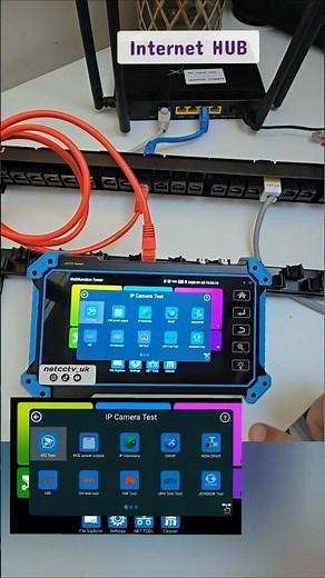 Check internet and LAN speed using CCTV network tester #Network #Speed #Tester