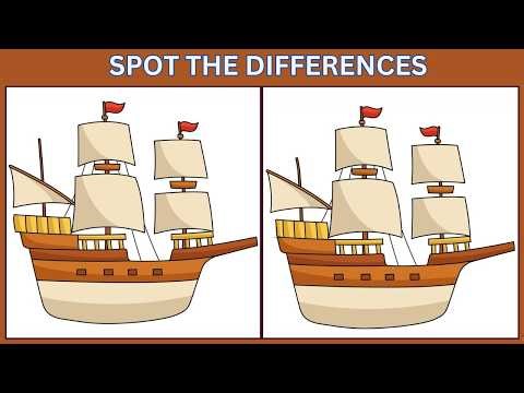 Spot the 3 Differences | 10 Brain Teasers to Test Your IQ 🔍