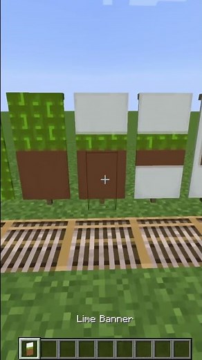 How to make a Minecraft grass block cape/banner in Minecraft