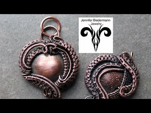 Wire weave charm pendant tutorial