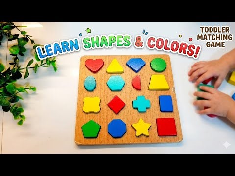Can You Match the Shapes? 🧩 Learn Shapes and Colors for Babies & Kids