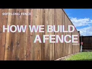 How We Built an 8ft Tall Cedar Fence | 90ft Long Fence Build