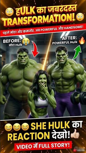 Watch Till End | Hulk’s Transformation ! 😡💪 #hulk #transformation #gym #motivation #shehulk