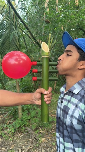 Amazing Bamboo DIY Toy Using Color Balloons‎#BambooBuild‎#BambooInnovation‎#BambooLife