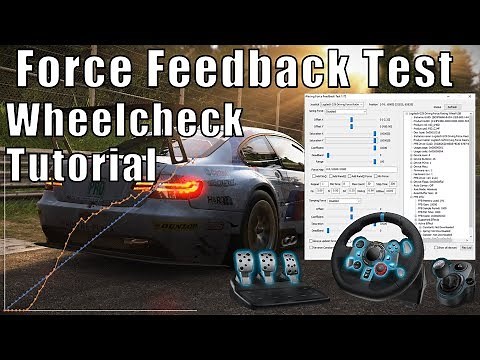 Lenkrad Force Feedback Test Tutorial mit Wheelcheck Software Deutsch