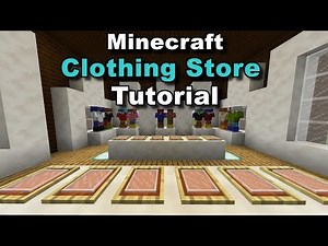 (COOL & UNIQUE) Minecraft Clothing Store! - Minecraft Tutorial