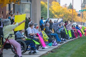Nursing home residents in Colorado protest COVID-19 restrictions