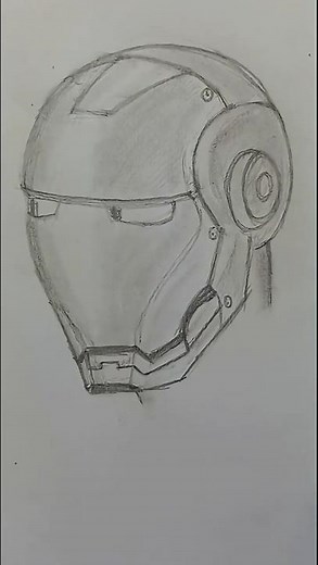 How to draw Ironman face | Easy drawing for beginners.#ironman