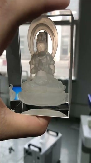 Engraving 3D Patterns Inside Crystal Glass Using a UV Laser Marking Machine