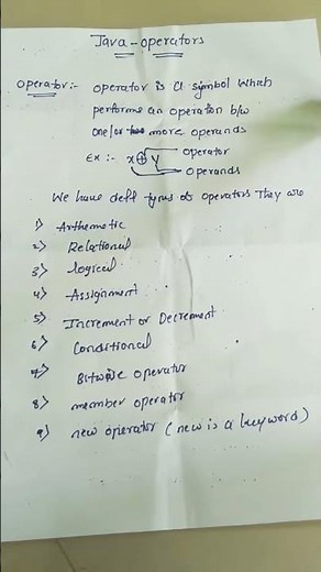 operators in java arthemetic, Relational operatord with examples