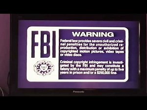 Disney Blue FBI warning screen VHS