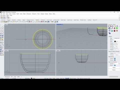 MUG CUP TUTORIALS ON RHINOCEROS 3D