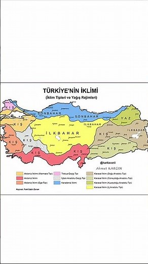 Turkey's climate map