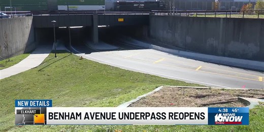 Elkhart completes $15 million Benham Avenue underpass project