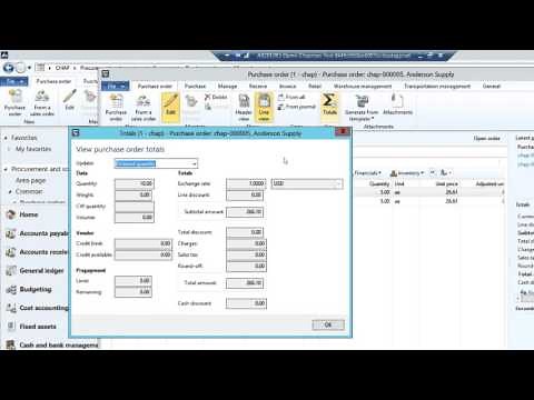 Purchase Orders, Receipts, and Invoices in Dynamics AX 2012