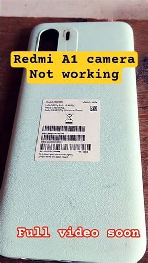 redmi A1 camera not working #mobilerepairing #shortvideo #shorts