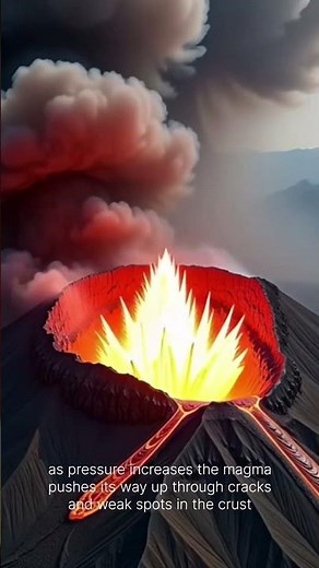 This animation shows how volcanoes erupt and release lava. 🌋 Learn more about Earth’s power! #shorts