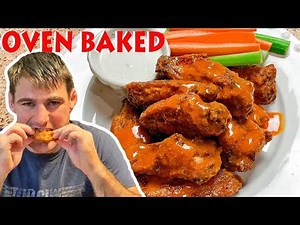 EASIEST OVEN BAKED BUFFALO CHICKEN WINGS