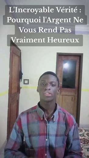 Le Paradoxe qui Révèle que l’Argent Ne Suffit Pas pour Être Heureux #argent #bonheur #easterlin #cotedivoire🇨🇮 #philosophie
