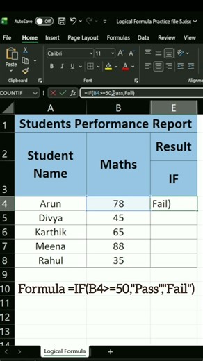 Beginner Mistake in IF Formula ❌ | Text Needs Double Quotes! #exceltips #exceltutorial
