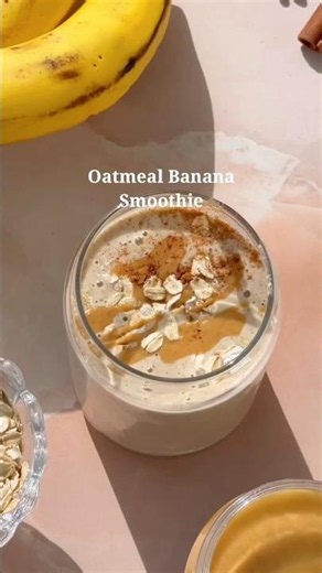 🍌 Oatmeal Banana Smoothie | Healthy & Filling Drink 🥣✨