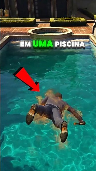 What Happens If We Jump Into a Pool While ON FIRE in GTA Games! 🫪 #gta #gta5