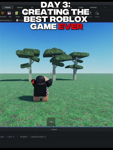 DAY 3 - NEW ROBLOX GAME #viral #roblox#robloxstudio #scripting