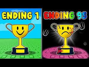 completing ALL 95 Endings in Roblox easiest game ever...