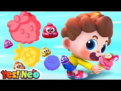 Colorful Ice Cream🔴🟡🟢 | Poo Poo Song | Good Habits | Nursery Rhyme & Kids Songs | Yes! Neo
