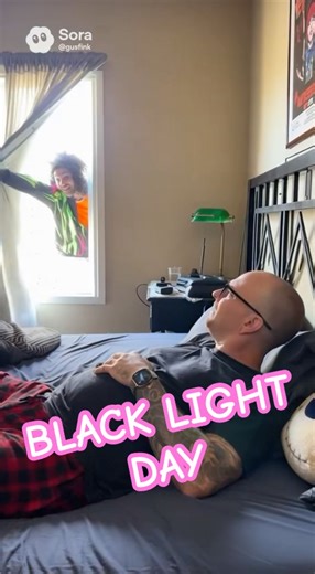 How do you celebrate Black Light Day? #humor #paperbag #funny
