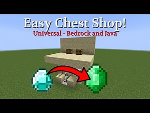 Tiny Universal Chest Shop in Minecraft! - Bedrock and Java
