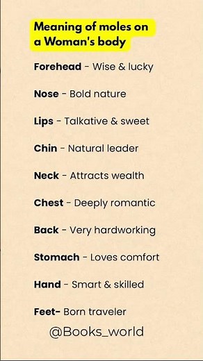 What Your Moles Say About You 😱 | Body Mole Meanings for Women Explained