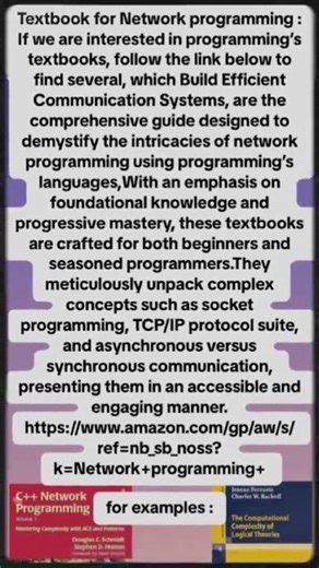 Textbooks for Network Programming